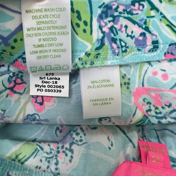 Lilly Pulitzer Ocean View Short Sway‎ This Way Pull On Shorts Size XS Xsmall - Picture 5 of 5
